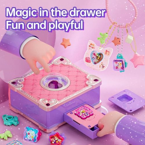 71 PCS DIY Jewel Rings Stickers Magical Kits for Little Girls, Handmade DIY Crafting Rings Bracelet Pendent Keychain, DIY Crafts for Kids 71 PCS DIY Jewel Rings Stickers Magical Kits for Little Girls, Handmade DIY Crafting Rings Bracelet Pendent Keychain, DIY Crafts for Kids
